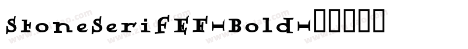 StoneSerifEF-Bold字体转换