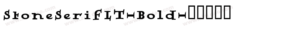 StoneSerifLT-Bold字体转换