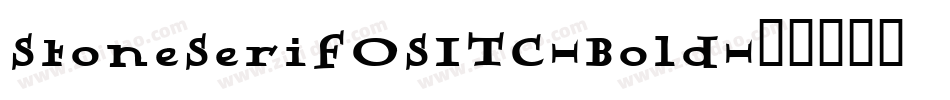 StoneSerifOSITC-Bold字体转换