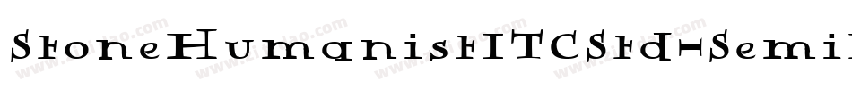 StoneHumanistITCStd-SemiItalic字体转换
