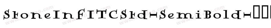 StoneInfITCStd-SemiBold字体转换