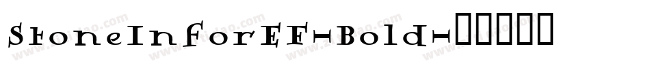 StoneInforEF-Bold字体转换