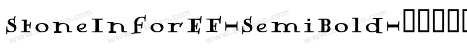 StoneInforEF-SemiBold字体转换