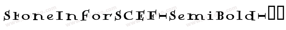 StoneInforSCEF-SemiBold字体转换