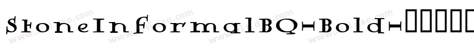 StoneInformalBQ-Bold字体转换