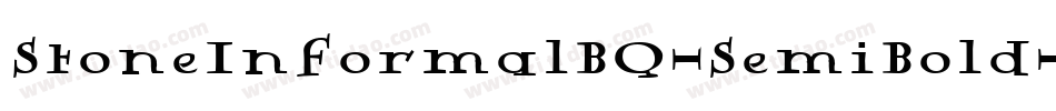 StoneInformalBQ-SemiBold字体转换
