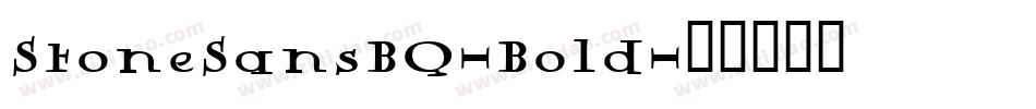 StoneSansBQ-Bold字体转换