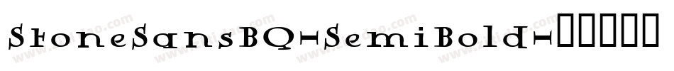 StoneSansBQ-SemiBold字体转换