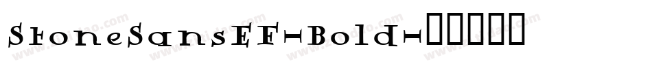 StoneSansEF-Bold字体转换