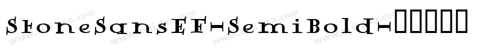 StoneSansEF-SemiBold字体转换