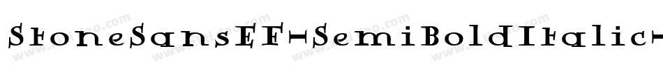 StoneSansEF-SemiBoldItalic字体转换
