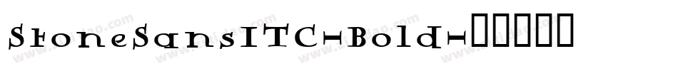 StoneSansITC-Bold字体转换