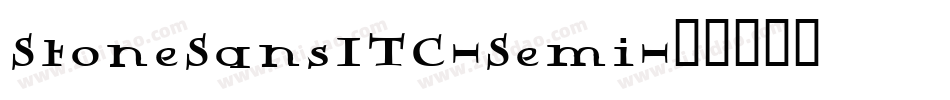 StoneSansITC-Semi字体转换