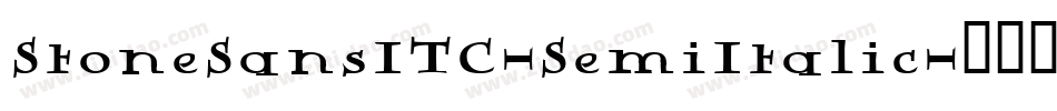 StoneSansITC-SemiItalic字体转换