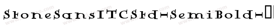 StoneSansITCStd-SemiBold字体转换