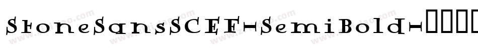 StoneSansSCEF-SemiBold字体转换