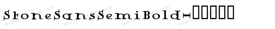 StoneSansSemiBold字体转换