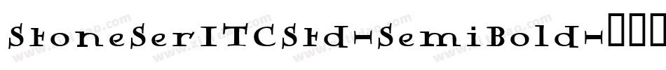 StoneSerITCStd-SemiBold字体转换