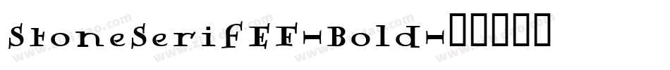 StoneSerifEF-Bold字体转换