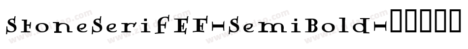 StoneSerifEF-SemiBold字体转换