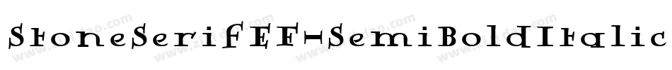 StoneSerifEF-SemiBoldItalic字体转换