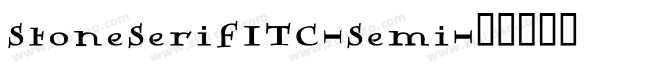 StoneSerifITC-Semi字体转换