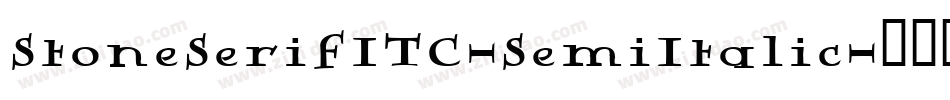 StoneSerifITC-SemiItalic字体转换