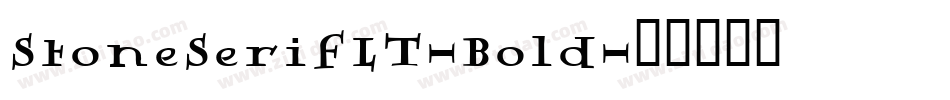 StoneSerifLT-Bold字体转换