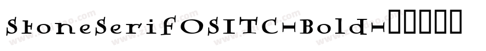 StoneSerifOSITC-Bold字体转换