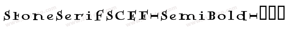 StoneSerifSCEF-SemiBold字体转换