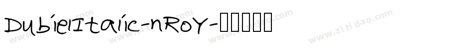 DubielItalic-nRoY字体转换