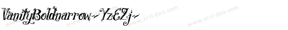 VanityBoldnarrow-YzEZj字体转换