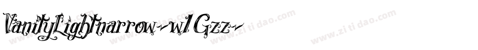 VanityLightnarrow-w1Gzz字体转换