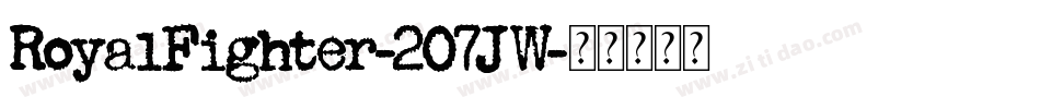 RoyalFighter-2O7JW字体转换