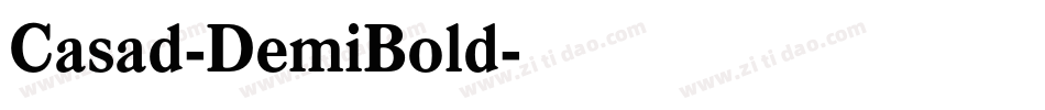 Casad-DemiBold字体转换