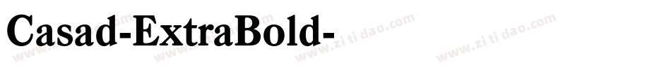 Casad-ExtraBold字体转换