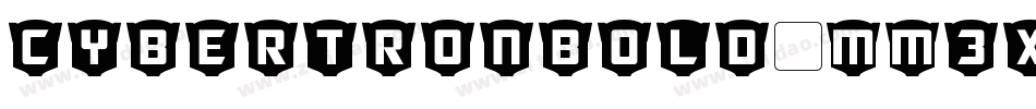 CybertronBold-Mm3x字体转换