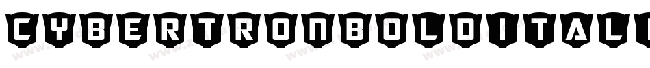 CybertronBoldItalic-KwZD字体转换