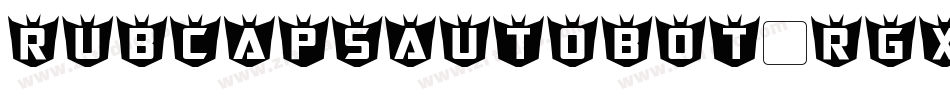 RubcapsAutobot-RGx3字体转换