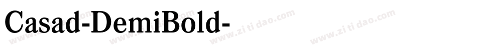 Casad-DemiBold字体转换