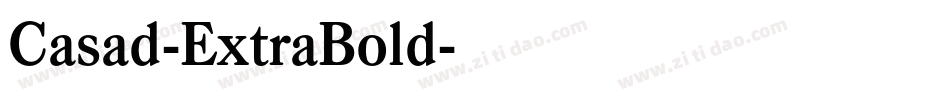 Casad-ExtraBold字体转换