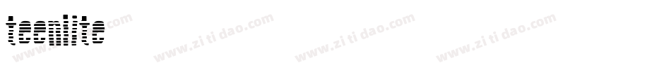 teenlite字体转换