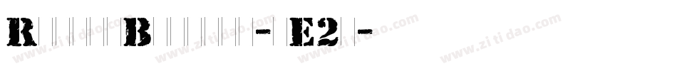 RubberBiscuit-jE2j字体转换