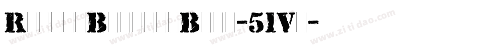 RubberBiscuitBold-51Vx字体转换