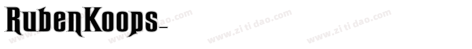 RubenKoops字体转换