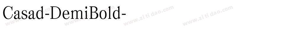 Casad-DemiBold字体转换