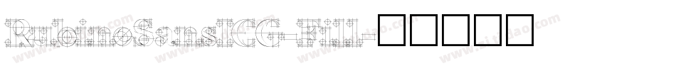 RubinoSansICG-Fill字体转换