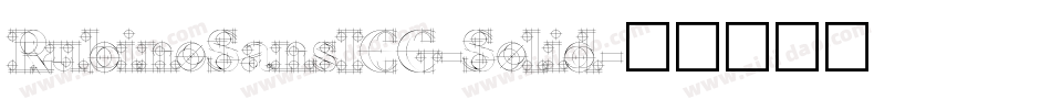 RubinoSansICG-Solid字体转换