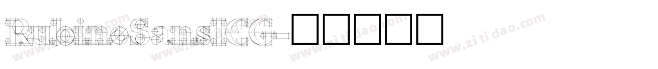 RubinoSansICG字体转换