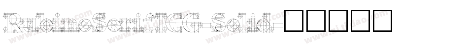 RubinoSerifICG-Solid字体转换